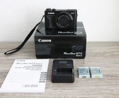 Canon PowerShot G7 X Mark II Black Digital Camera - Great Condition - US Seller
