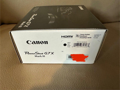 Canon PowerShot G7 X Mark III - 20.1MP Digital Camera - Black