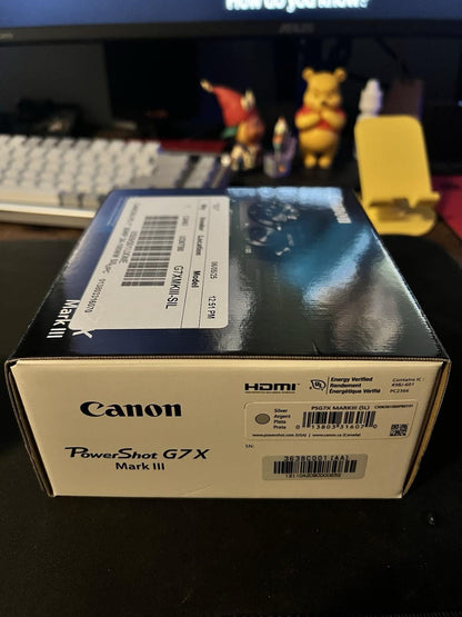 Canon PowerShot G7 X Mark III - 20.1MP Point & Shoot Digital Camera - Silver
