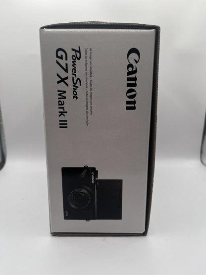 Canon PowerShot G7 X Mark III - 20.1MP Point & Shoot Digital Camera Black Lot# 2