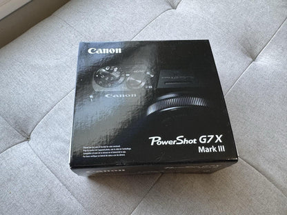 Canon PowerShot G7 X Mark III 20.1MP Point & Shoot Digital Camera Black In Hand!