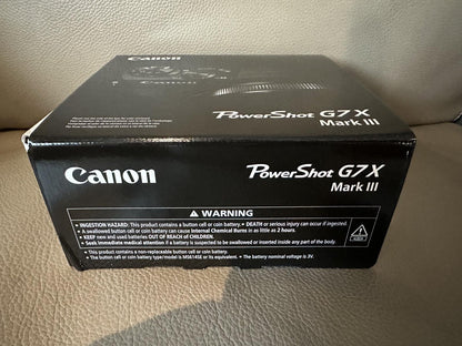 Canon PowerShot G7 X Mark III - 20.1MP Digital Camera - Black