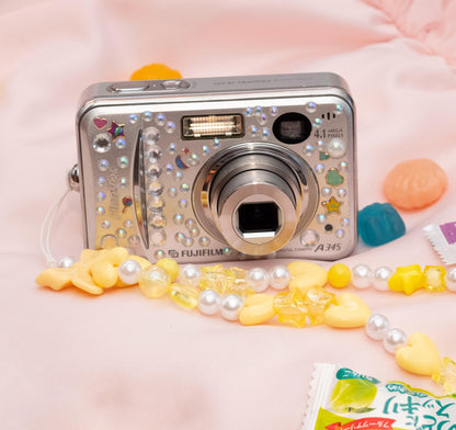 Cute Y2k Aesthetic Fujifilm Finepix A345 hand decorated digital camera PreOwned