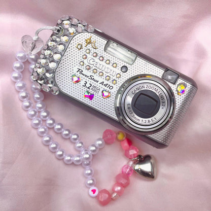 Canon Poweshot A410 Cute Y2k Aesthetic decorated digital camera, has flaw! READ DESCRIPTION PreOwned