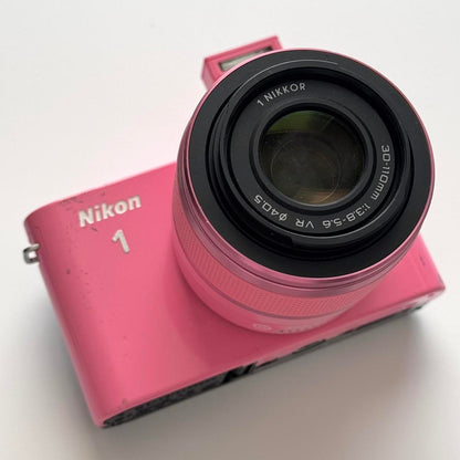 Pre-Owend Nikon 1 J1 Pink Mirrorless Digital Camera 🎀 ₊˚ ⊹ 💗