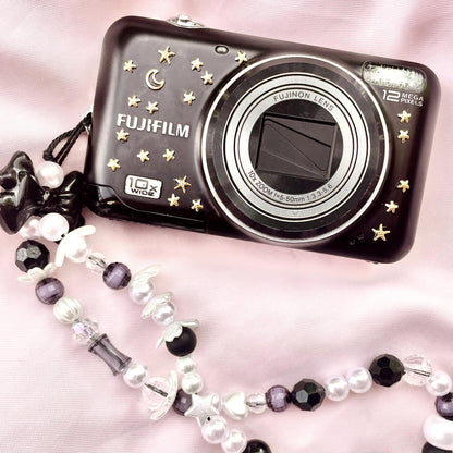 Fujifilm Finepix JZ310 y2k aesthetic decorated digicam with beaded strap, full set PreOwned