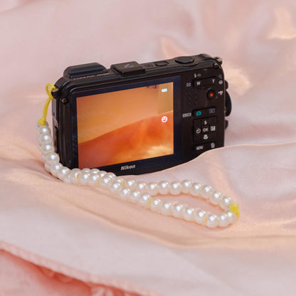 Cute y2k aesthetic digicam Nikon Coolpix AW 100 waterproof camera with beaded strap PreOwned