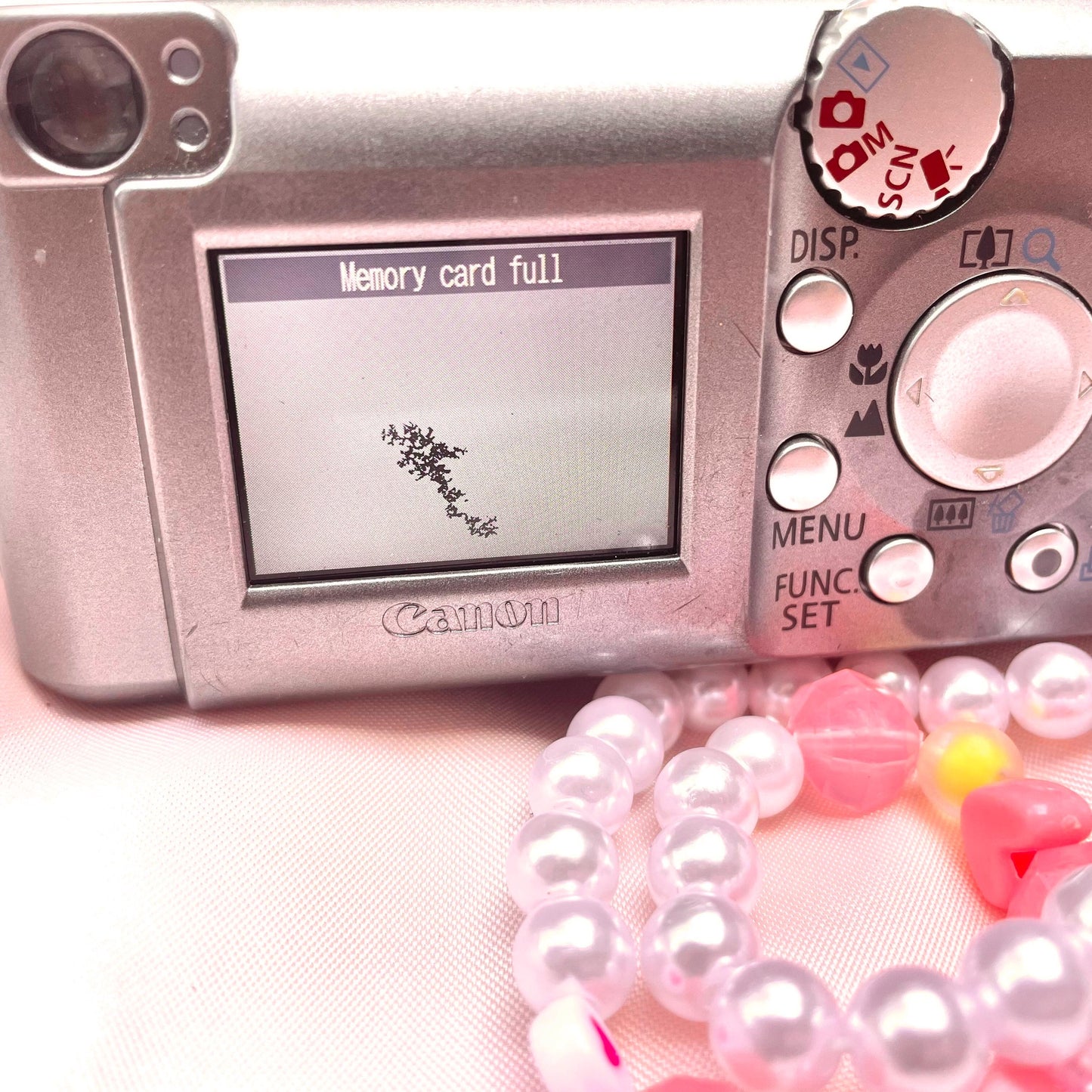 Canon Poweshot A410 Cute Y2k Aesthetic decorated digital camera, has flaw! READ DESCRIPTION PreOwned