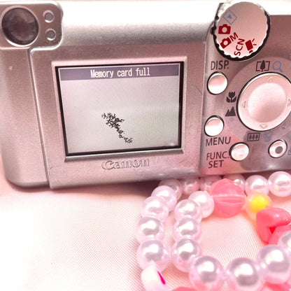 Canon Poweshot A410 Cute Y2k Aesthetic decorated digital camera, has flaw! READ DESCRIPTION PreOwned