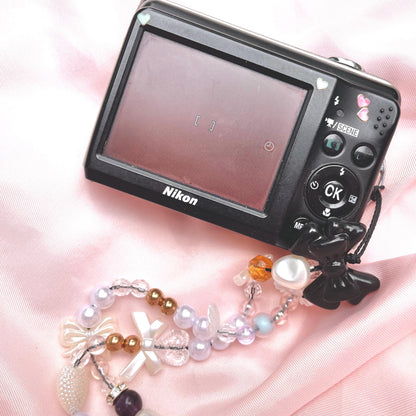 Nikon Coolpix L21 y2k aesthetic decorated digicam with beaded strap PreOwned